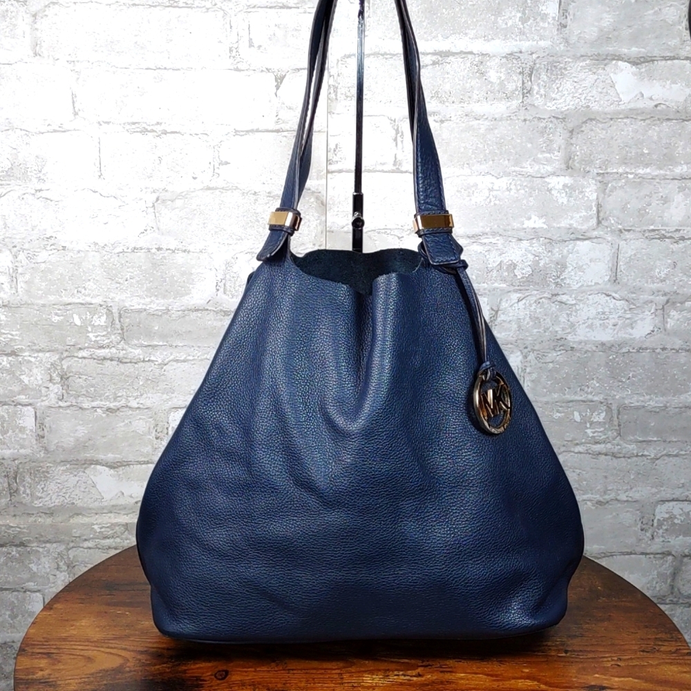 Michael Kors "Colgate" Reversible Leather/Suede Shoulder Bag